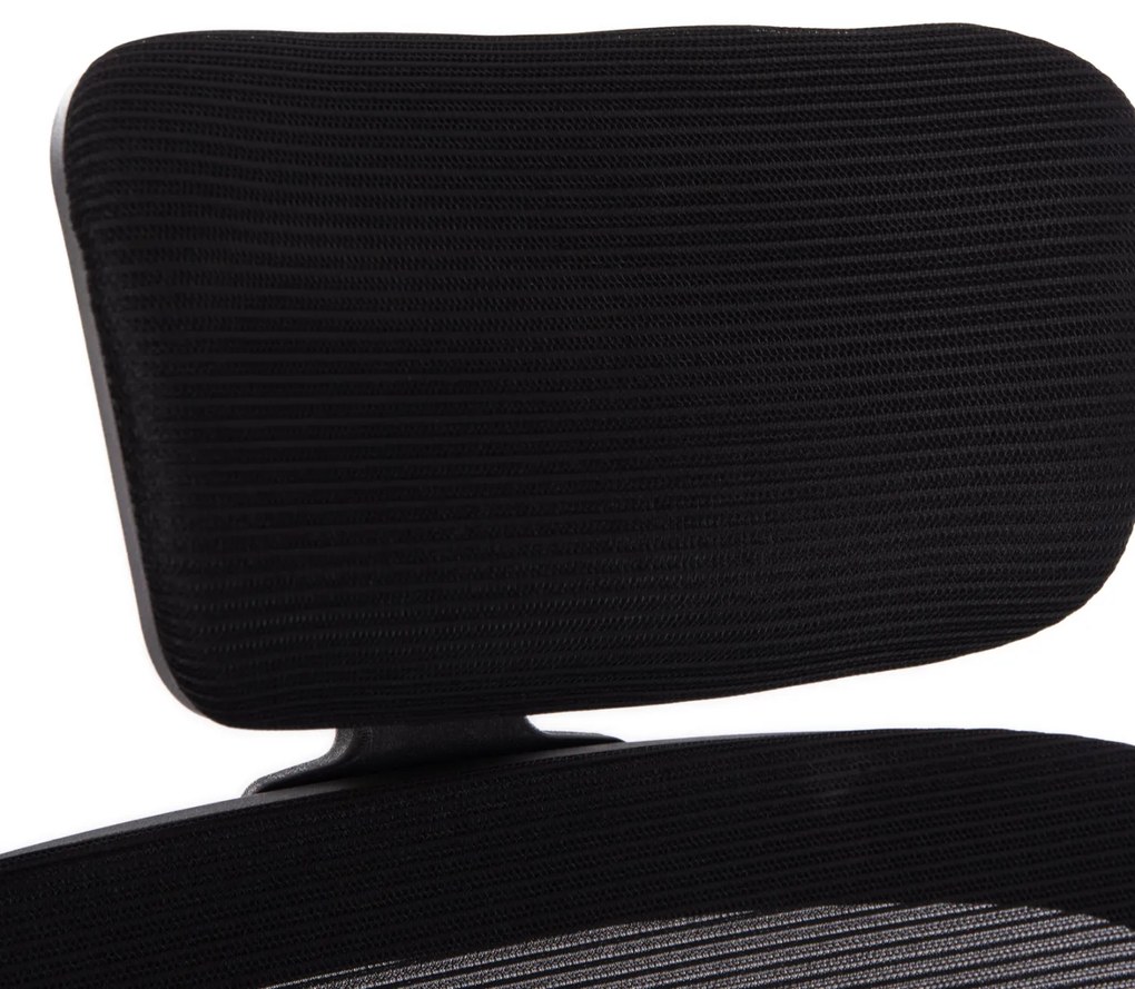 ΚΑΡΕΚΛΑ ΓΡΑΦΕΙΟΥ BASTON HM18236.01 ΜΑΥΡΟ MESH & PP ΣΚΕΛΕΤΟΣ 64x60x117-127Υεκ.