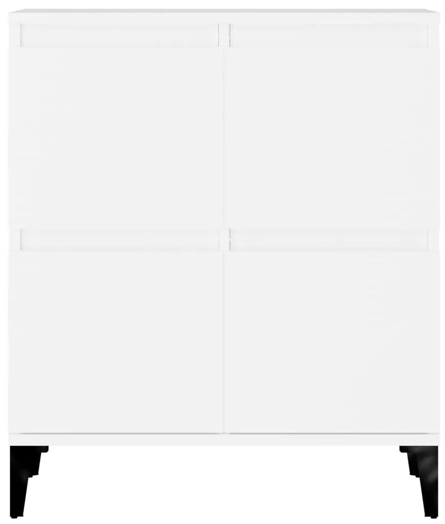 Ντουλάπια 2 τεμ. Λευκά 60 x 35 x 70 εκ. από Επεξεργασμένο Ξύλο - Λευκό