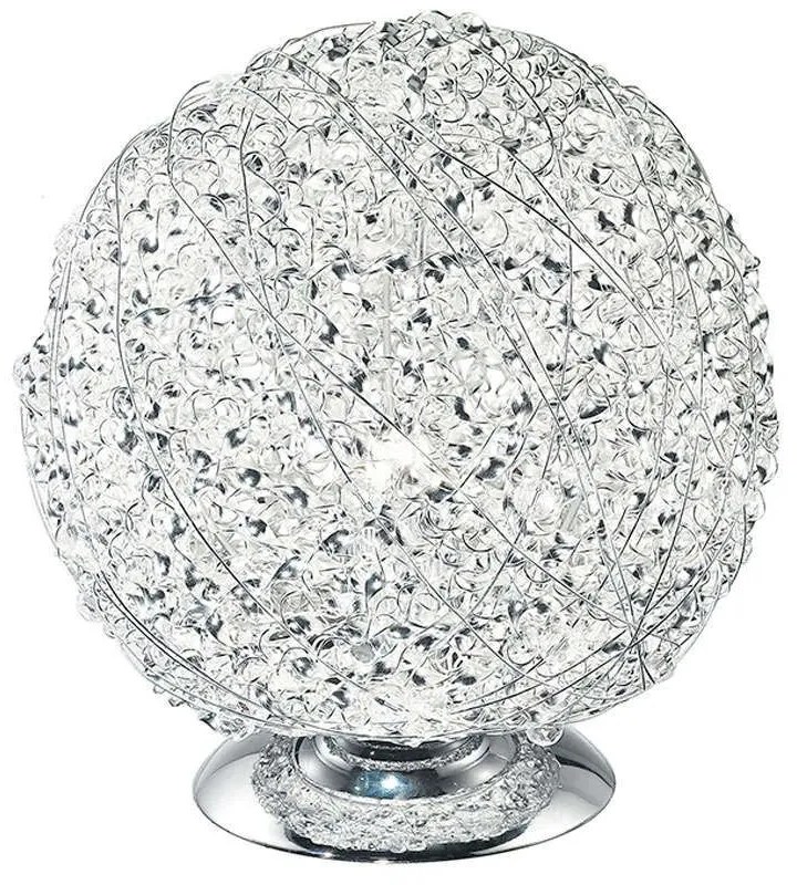 Φωτιστικό Επιτραπέζιο Astra I-ASTRA/L 1xE27 Φ20cm 21cm Chrome Luce Ambiente Design Crystal