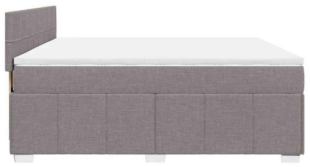 ΚΡΕΒΑΤΙ BOXSPRING ΜΕ ΣΤΡΩΜΑ TAUPE 200X200 ΕΚ. ΥΦΑΣΜΑΤΙΝΟ 3289479