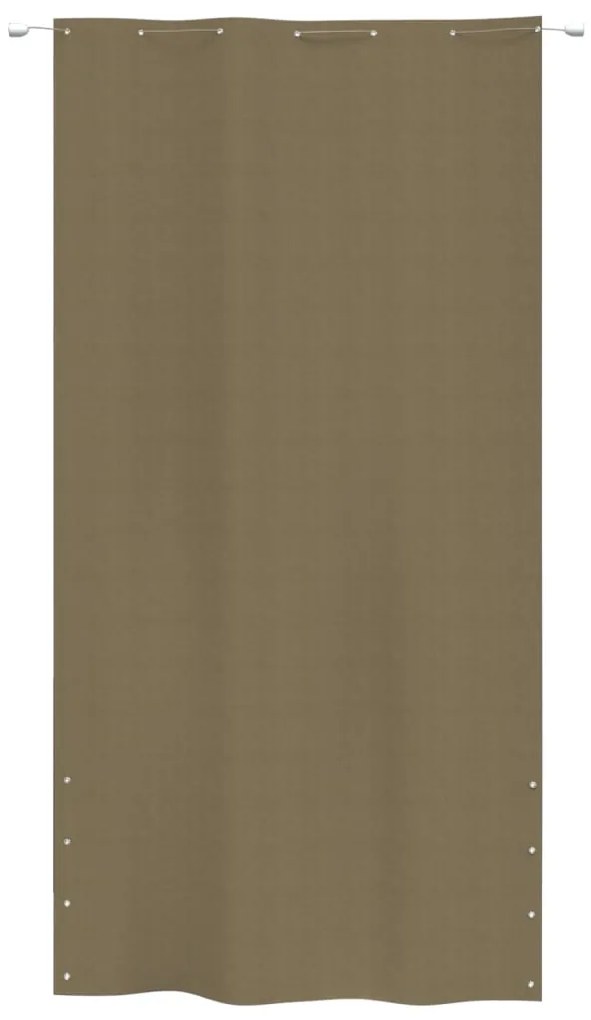 vidaXL Διαχωριστικό Βεράντας Taupe 140 x 240 εκ. Ύφασμα Oxford