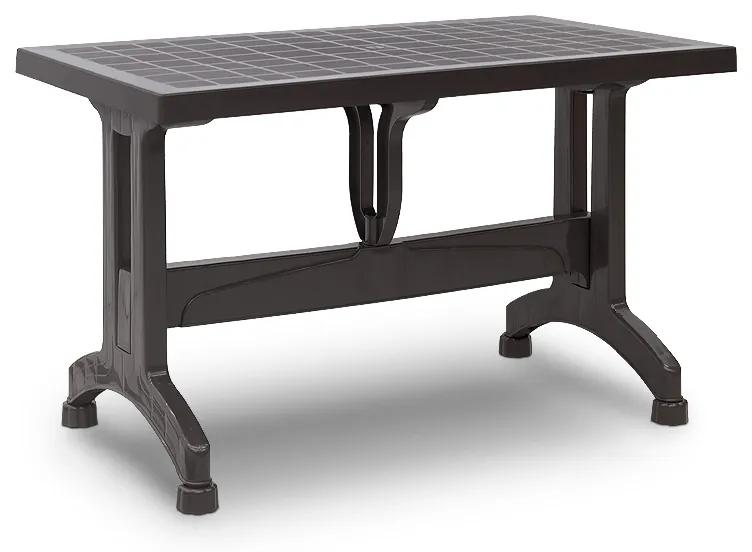 Τραπέζι πολυπροπυλενίου Callan Megapap χρώμα καφέ 140x80x73εκ. - 0226270
