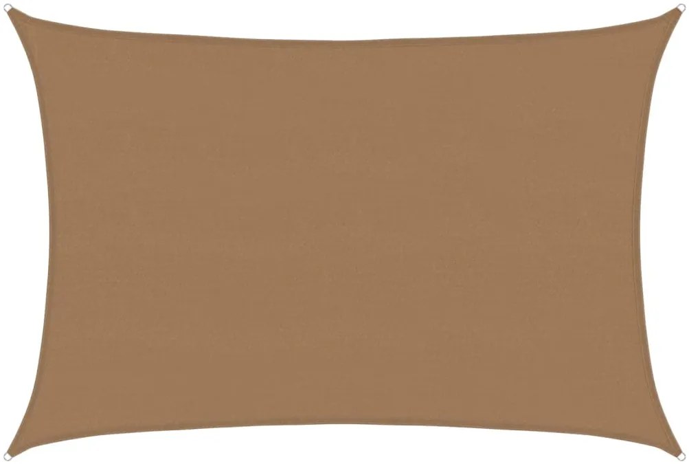 vidaXL Πανί Σκίασης Taupe 5 x 6 μ. από HDPE 160 γρ./μ²
