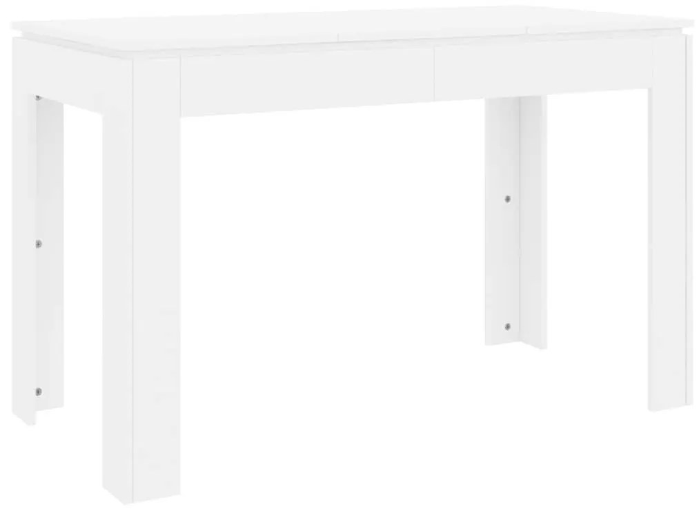 vidaXL Τραπεζαρία Λευκή 120 x 60 x 76 εκ. από Επεξ. Ξύλο
