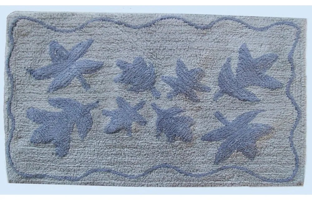 Πατάκι Μπάνιου Φύλλο Grey DimCol 50x85 100% Cotton