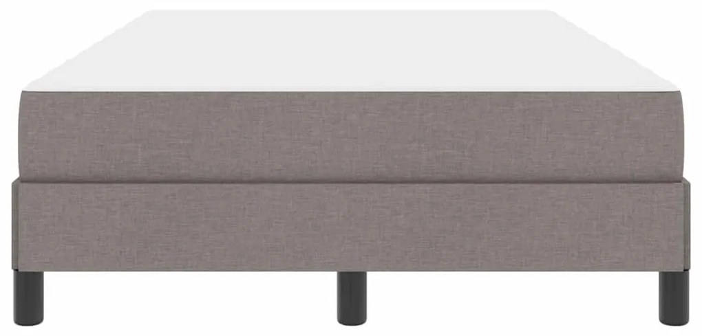 vidaXL Κρεβάτι με ελατήρια με στρώμα Taupe 120 x 190 cm ύφασμα