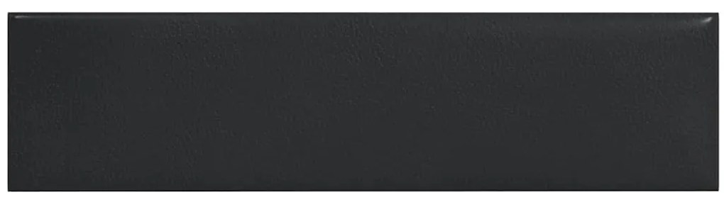 vidaXL Πάνελ Τοίχου 12 τεμ. Μαύρα 60x15 εκ. 1,08 μ² Συνθετικό Δέρμα