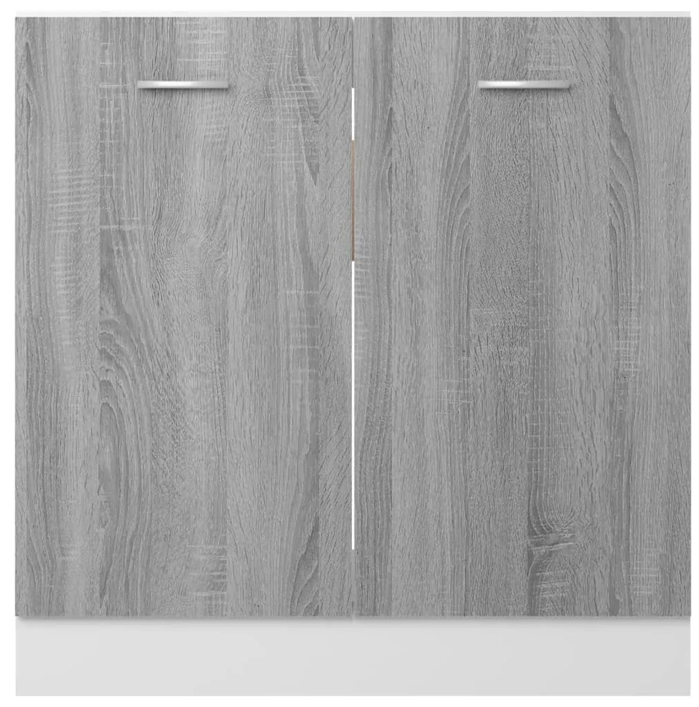 vidaXL Ντουλάπι Νιπτήρα "Lyon" Γκρι Sonoma 80x46x81,5 εκ. από Τεχνητό Ξύλο