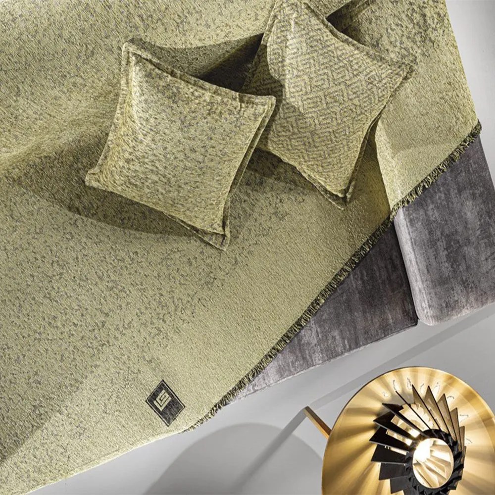 Ριχτάρι Matis Olive Guy Laroche Πολυθρόνα 180x150cm Acrylic,Cotton,Polyester