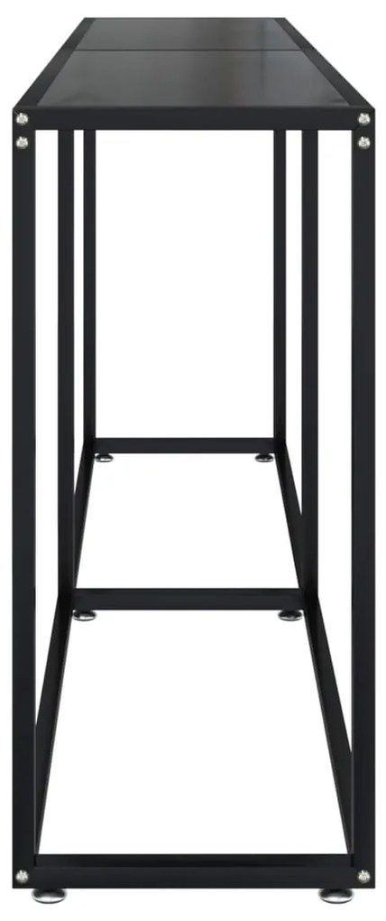 vidaXL Τραπέζι Κονσόλα Μαύρο 180 x 35 x 75,5 εκ. από Ψημένο Γυαλί