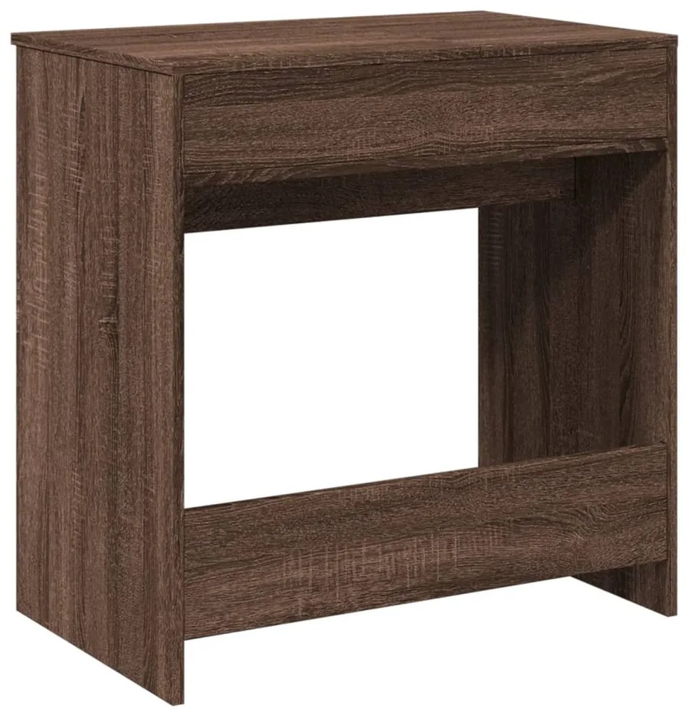 vidaXL Μπουντουάρ με Καθρέφτη Καφέ Δρυς 73x46,5x120 εκ.