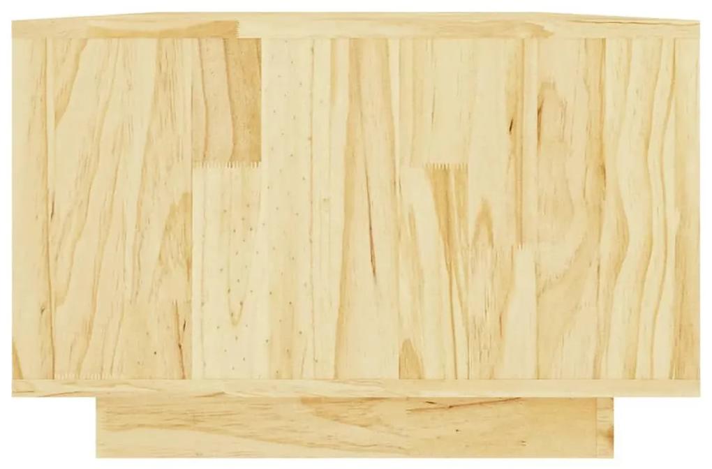 Τραπεζάκι Σαλονιού 110 x 50 x 33,5 εκ. από Μασίφ Ξύλο Πεύκου - Καφέ