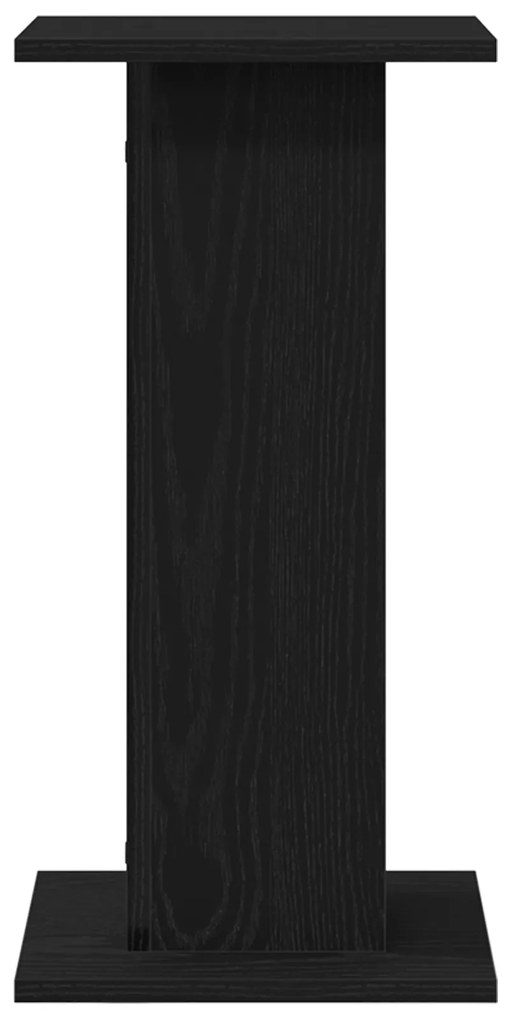 vidaXL Στήλες Ηχείων - 2 τμχ, Μαύρη Δρυς, 30 x 30 x 60 εκ, Επεξεργασμένο Ξύλο.