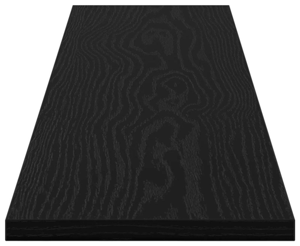 vidaXL Δίσκος Βιβλιοθήκης 4 pcs Μαύρο 100 x 40 x 1.5 εκ. Μοριοσανίδα