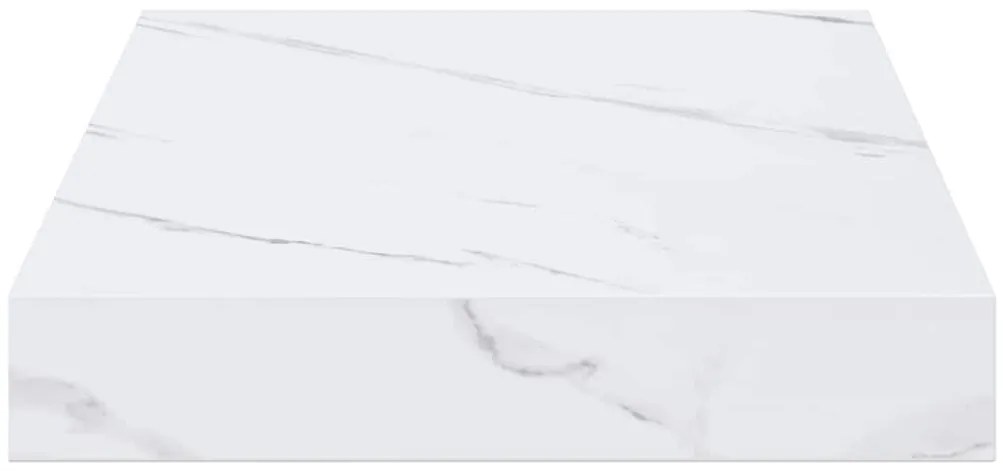 vidaXL Ράφι Τοίχου Λευκό Μάρμαρο 40 x 23,5 x 4 εκ Επεξεργασμένο ξύλο