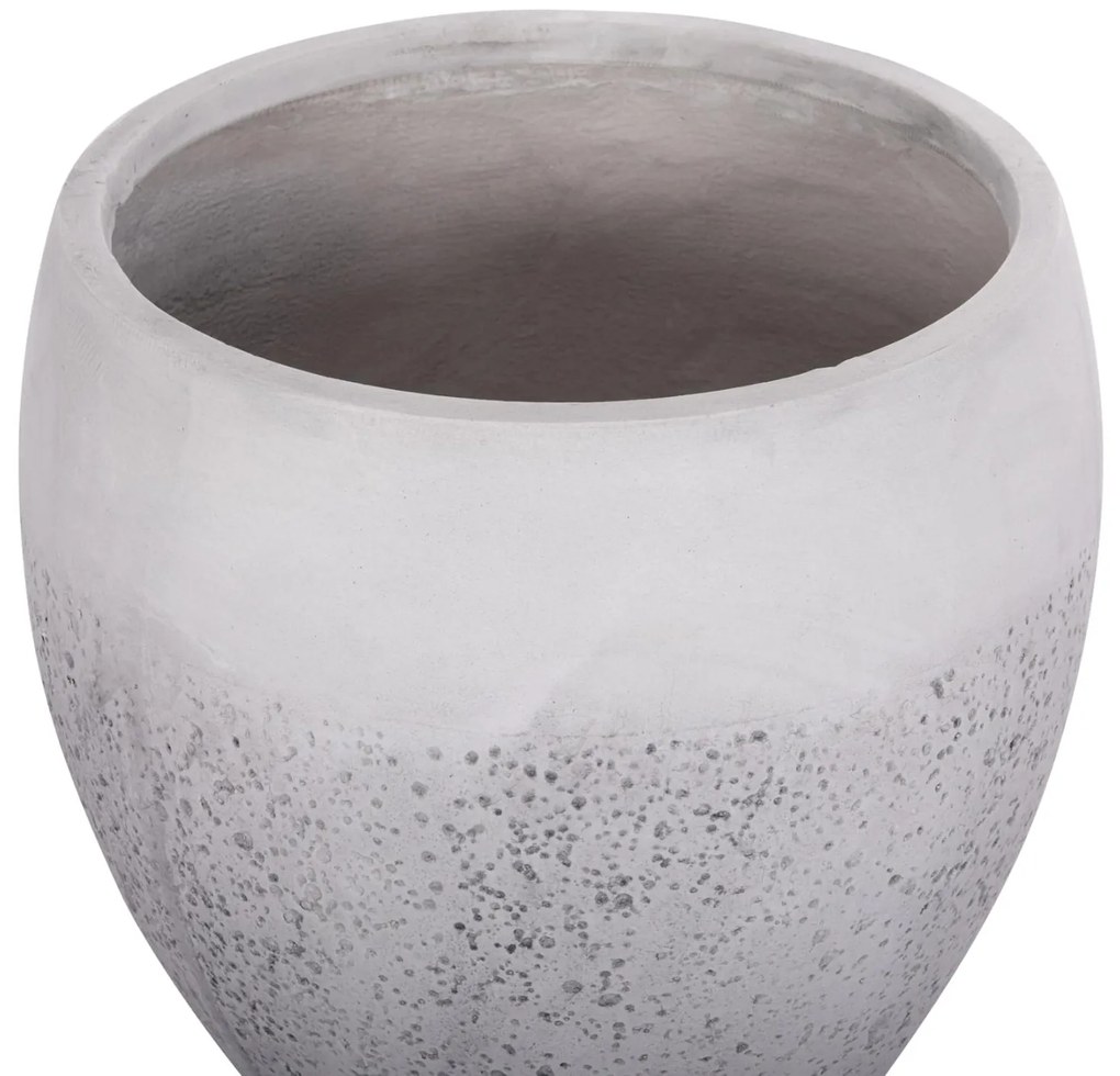 Σετ 3 τεμ. Γλάστρες GARDENER C4718 Fiberclay Λευκό Φ55x54,5Υ εκ. 55x55x54.5 εκ.