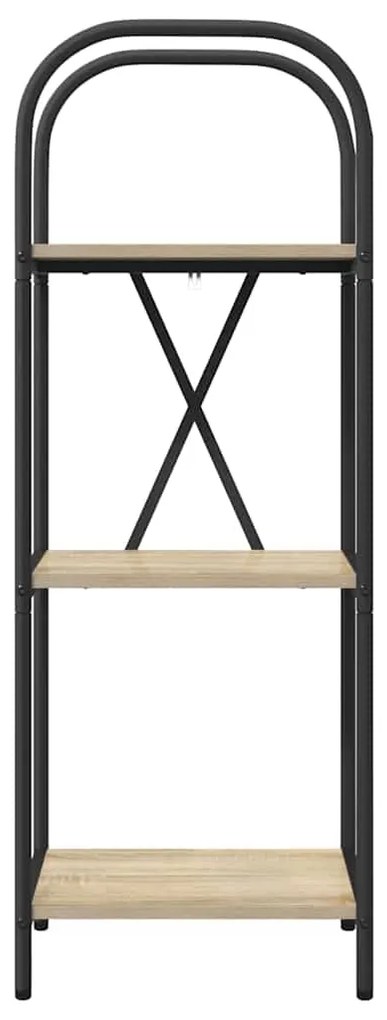 vidaXL Ράφι Βιβλίων Sonoma Δρυς 40 x 30 x 109 εκ Επεξεργασμένο ξύλο