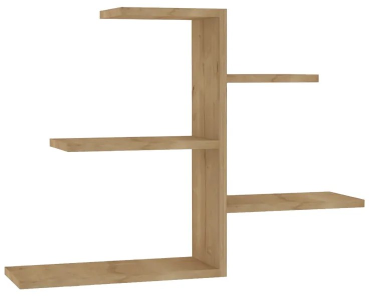 Ραφιέρα τοίχου Callum pakoworld σε oak απόχρωση 82.2x19,6x48εκ