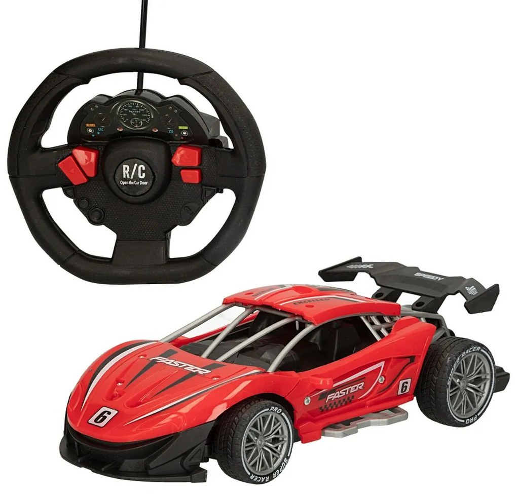 Αυτοκίνητο Radio Control Speed &amp; Go 22 x 7 x 11 cm 1:16 Κόκκινο x6