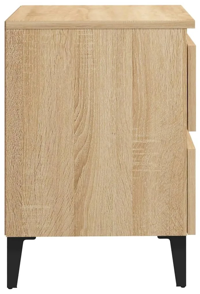 Κομοδίνο Sonoma Δρυς 40 x 35 x 50 εκ. από Επεξ. Ξύλο 805875
