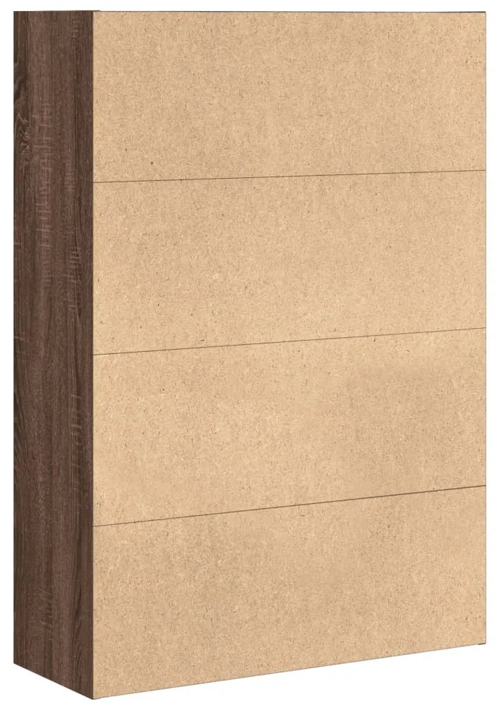 vidaXL Βιβλιοθήκη Καφέ Δρυς 80x30x114 εκ. από Επεξεργασμένο Ξύλο