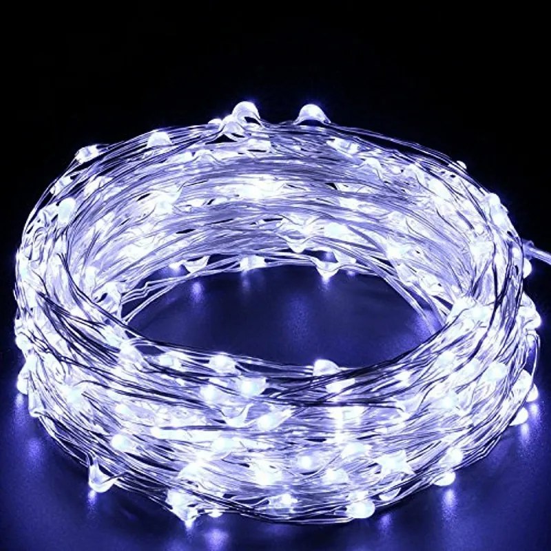 Epam Σειρά 100 LED Ψυχρό Λευκό Σταθερά 10m Χάλκινο Καλώδιο IP44 XLCOPPER-100W-S