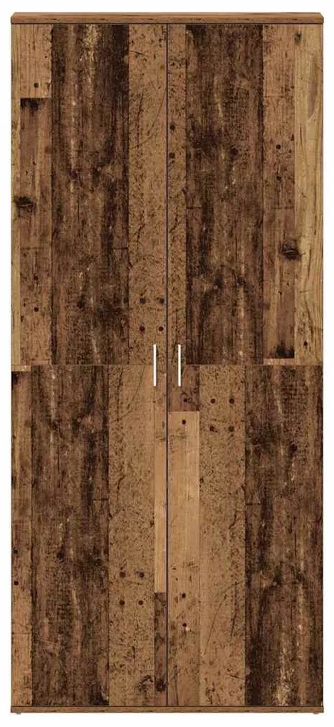 vidaXL Ντουλάπα Παπουτσιών Καφέ 80 x 39 x 180 εκ Επεξεργασμένο ξύλο