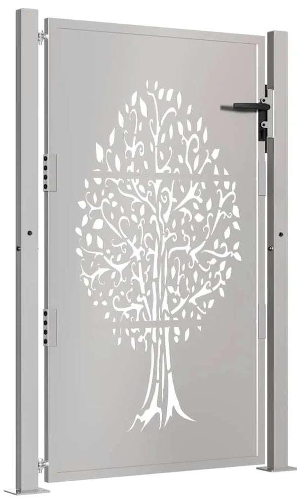 vidaXL Πύλη Κήπου με Σχέδιο Δέντρου 105 x 130 εκ. από Ατσάλι Corten