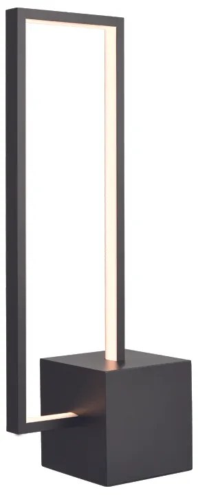 Φωτιστικό Επίτοιχο Aca PN30LEDTBK AELIA Μαύρο Ματ (Black Mat) 3000K