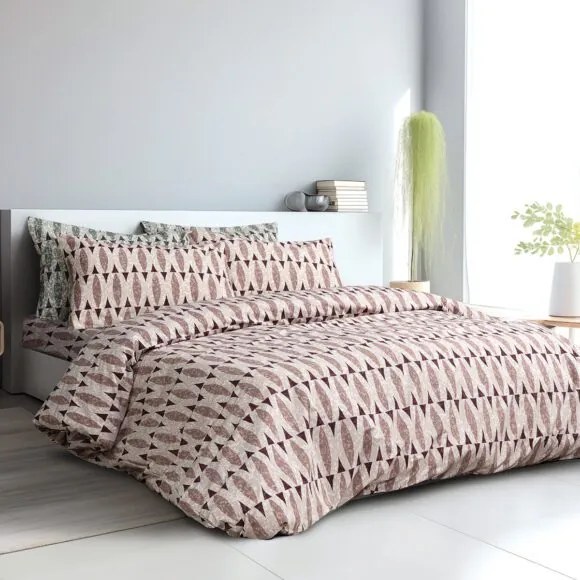 Beauty Home Σετ παπλωματοθήκη υπέρδιπλη Barbados Art 12182 230x250 Σομόν