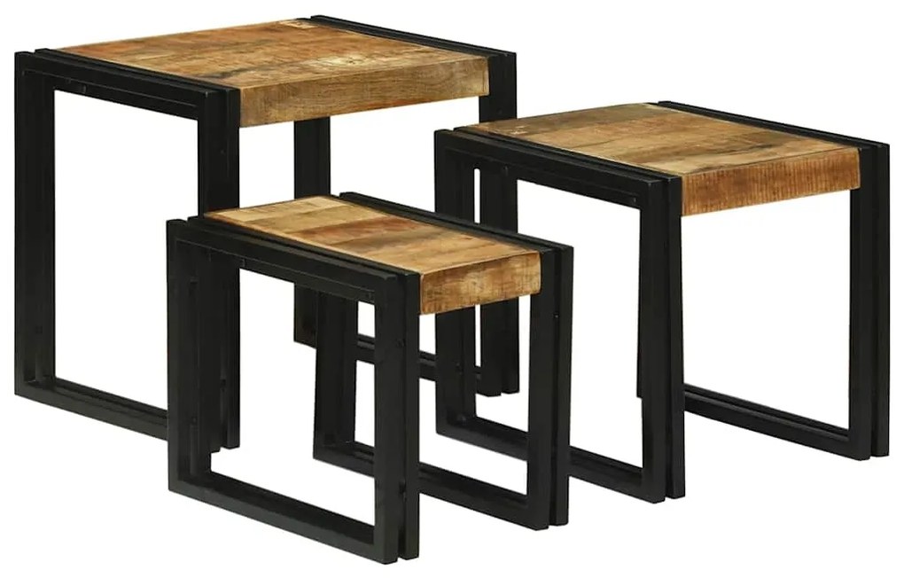 Τραπέζι Σαλονιού με Στηρίγματα 3 pcs