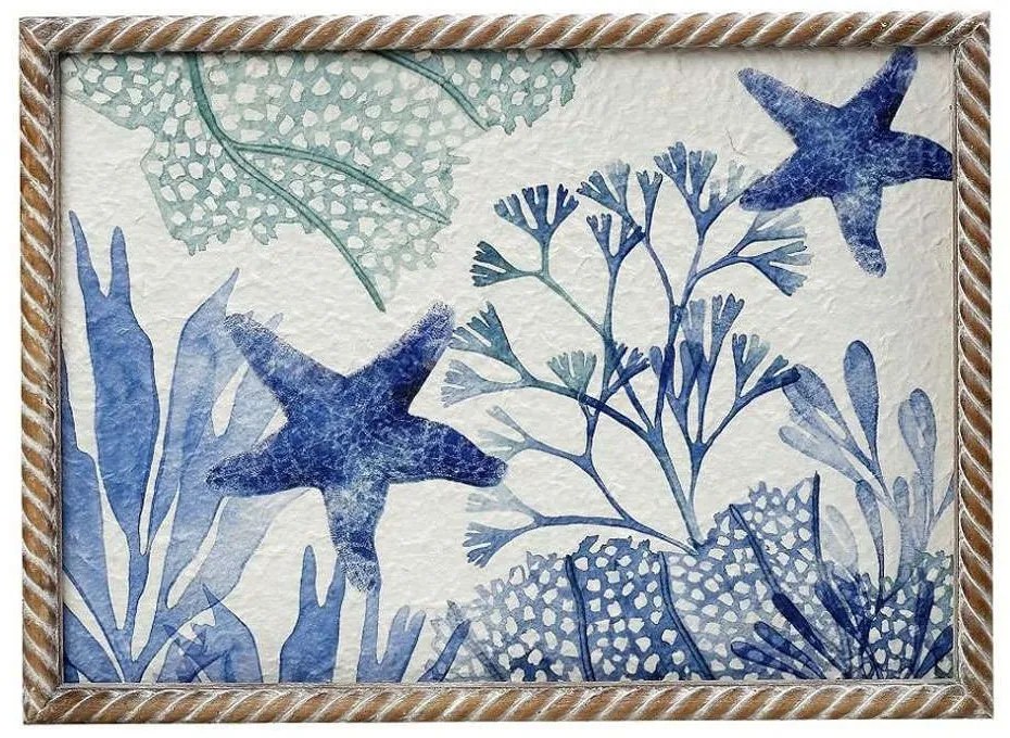 Διακοσμητικό Τοίχου Seaworld ICY316 50x3,8x38cm Blue Espiel Wood