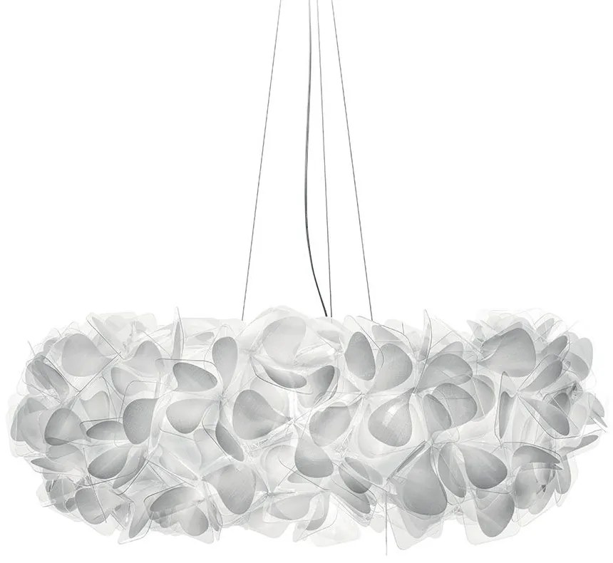 Φωτιστικό Οροφής Clizia 130 Mama Non Mama 130cm E27 15x12W White - Transparent Wire Slamp PC