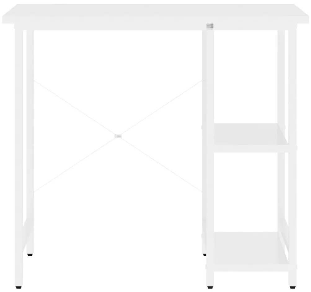 vidaXL Γραφείο Υπολογιστή Λευκό 80 x 40 x 72 εκ. από MDF και Μέταλλο