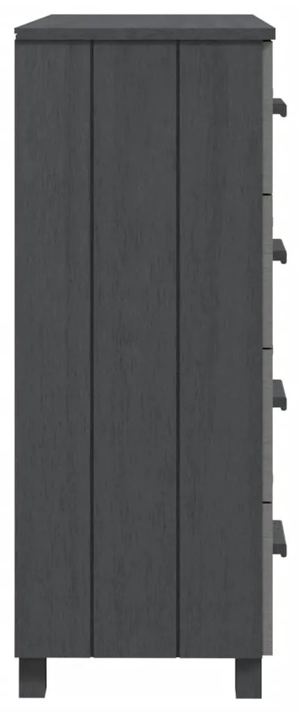 vidaXL Συρταριέρα HAMAR Σκ.. Γκρι 79x40x103,5εκ. από Μασίφ Ξύλο Πεύκου