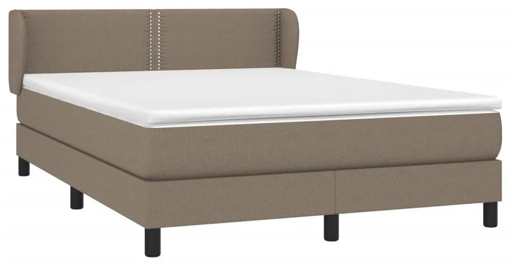 ΚΡΕΒΑΤΙ BOXSPRING ΜΕ ΣΤΡΩΜΑ TAUPE 140X200 ΕΚ. ΥΦΑΣΜΑΤΙΝΟ 3126169