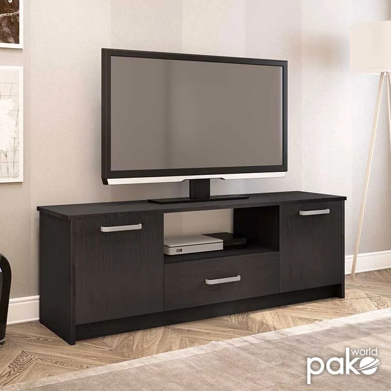 Έπιπλο τηλεόρασης OLYMPUS pakoworld χρώμα wenge 144x39x50,5εκ - 123-000042 - 123-000042