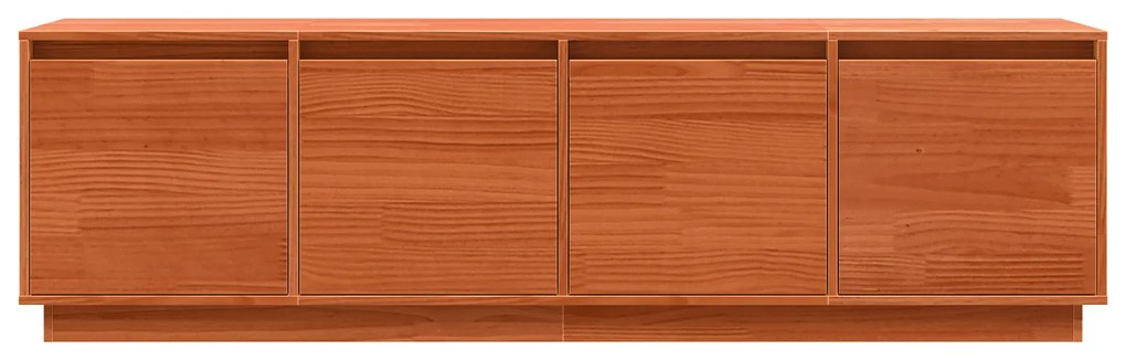 vidaXL Ντουλάπι TV Καφέ 156 x 37 x 45 εκ Μασίφ ξύλο πεύκου