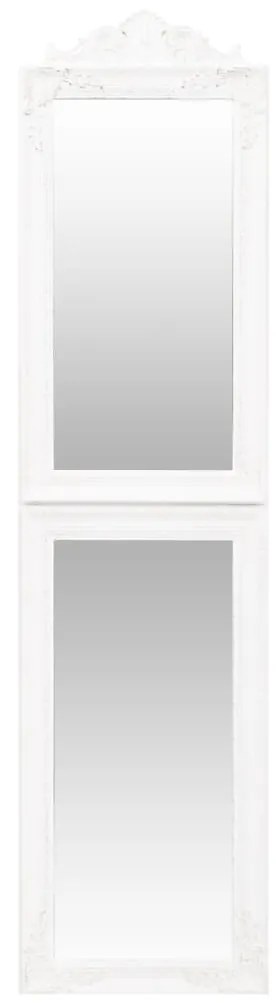 vidaXL Καθρέπτης Επιδαπέδιος Λευκός 45 x 180 εκ.