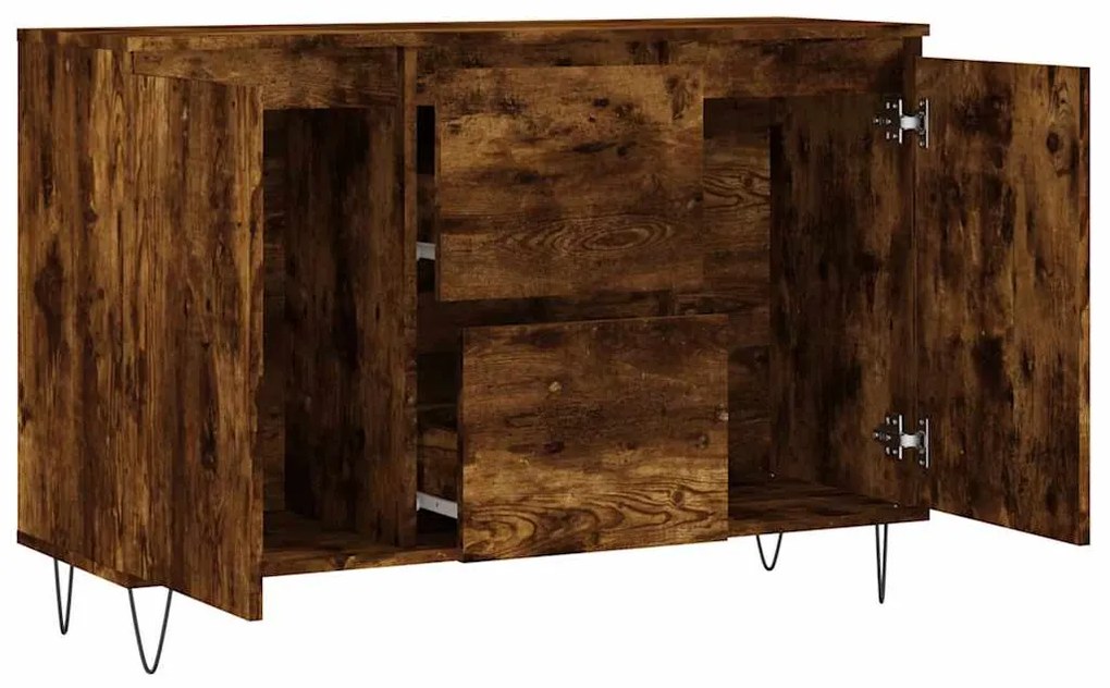 vidaXL Ντουλάπι Καπνιστή Δρυς 101,5x35x70 εκ. από Επεξεργασμένο Ξύλο
