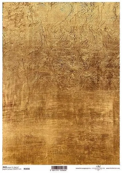 Ριζόχαρτο "gemstones gold" 21x29.7εκ.   (ITD-R1656) - 3 ΤΕΜ