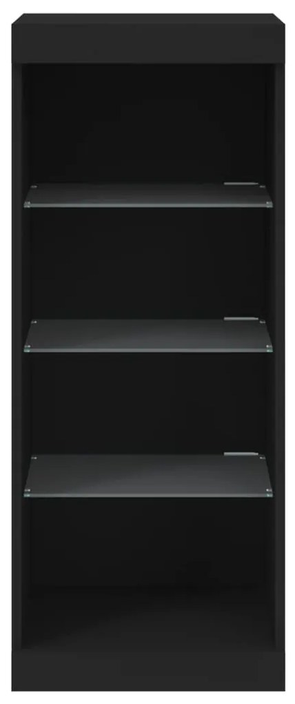 vidaXL Μπουφές με Φώτα LED Μαύρος 41 x 37 x 100 εκ.
