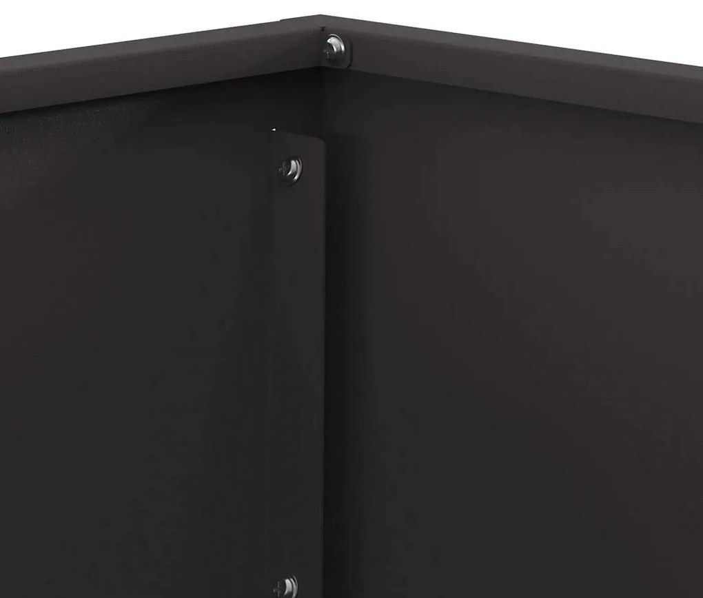 vidaXL Φωτιά Μαύρο 60 x 60 x 35 cm Ατσάλι