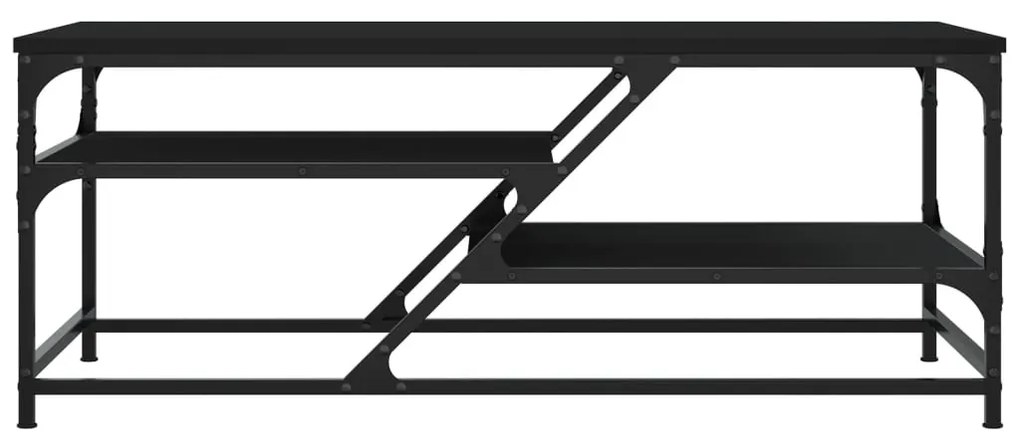 vidaXL Τραπεζάκι Σαλονιού Μαύρο 100 x 49 x 40 εκ. από Επεξεργ. Ξύλο