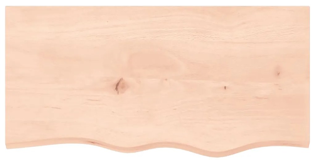 vidaXL Πάγκος Μπάνιου 80x40x(2-4) εκ. από Ακατέργαστο Μασίφ Ξύλο
