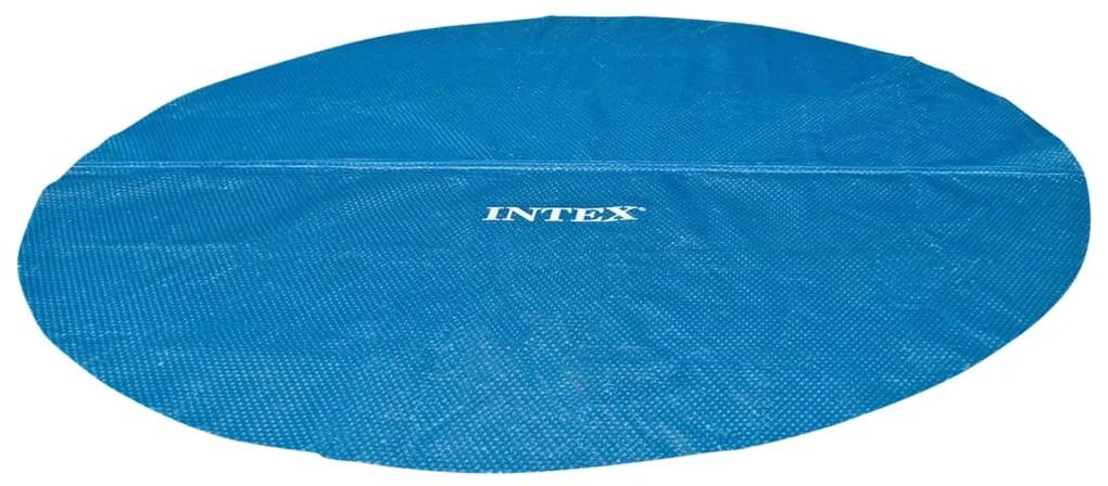 INTEX Κάλυμμα Πισίνας Ηλιακό Μπλε 348 εκ. από Πολυαιθυλένιο