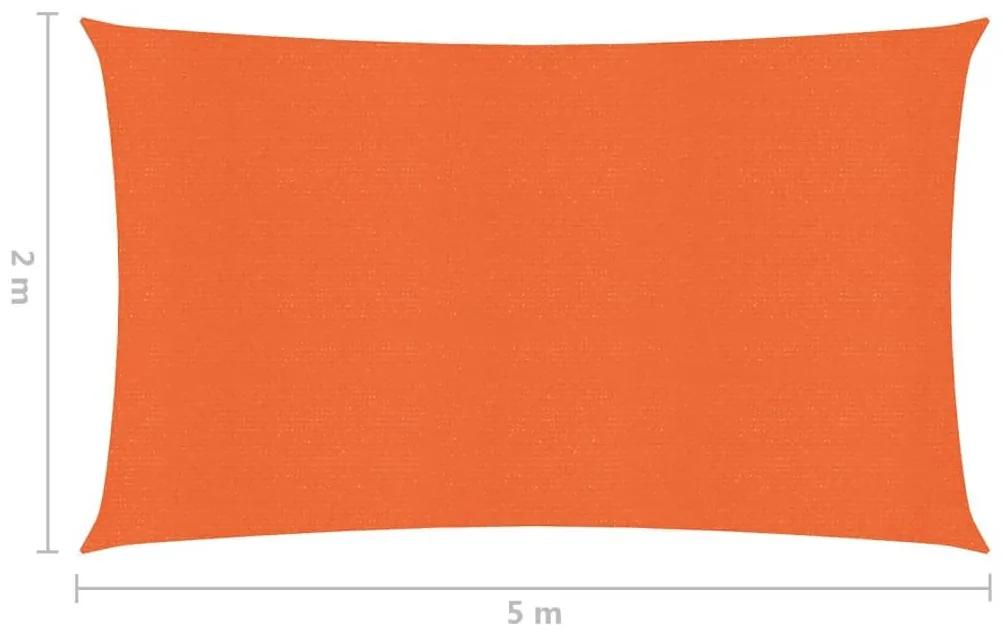Πανί Σκίασης Πορτοκαλί 2 x 5 μ. 160 γρ./μ² από HDPE - Πορτοκαλί