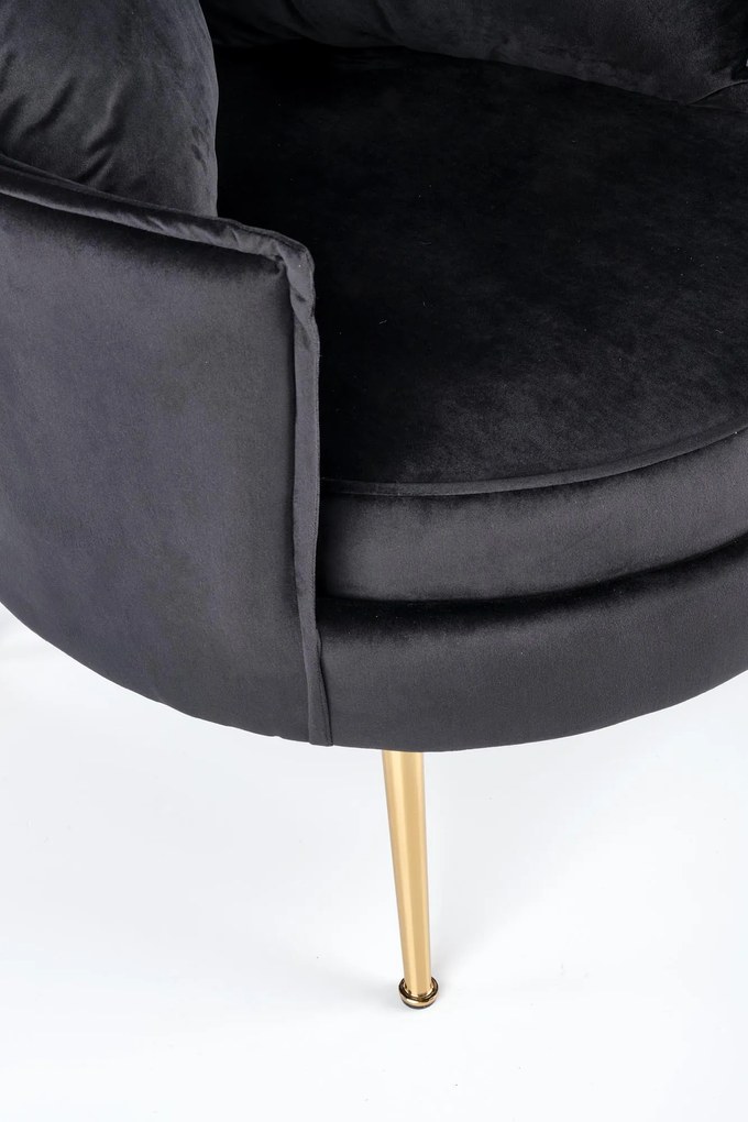 ALMOND leisure chair color: black