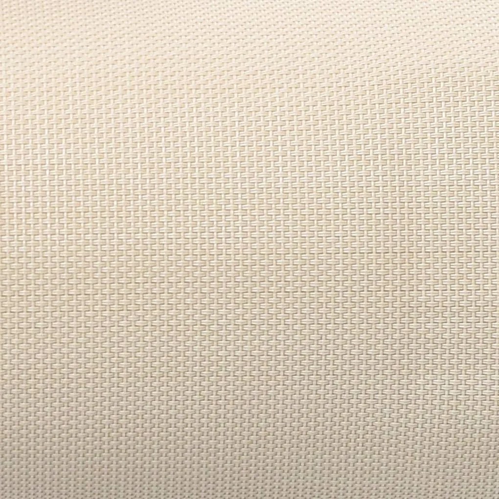 vidaXL Προσκέφαλο Σεζλόνγκ Κρεμ 40 x 7,5 x 15 εκ. από Textilene