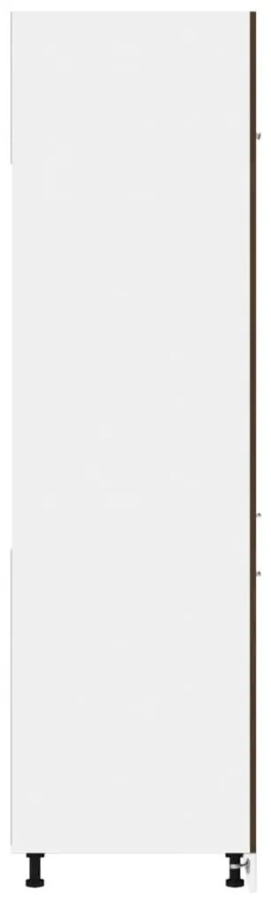 vidaXL Ντουλάπι Ψυγείου Lyon Καφέ Δρυς 60x57x207 εκ. Επεξεργ. Ξύλο